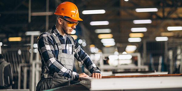 Male worker at a factory